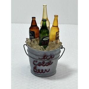 Cardinal Inc - Miniature Ice-Cold Beer Bucket with Bottle Pate/Cheese Spreaders
